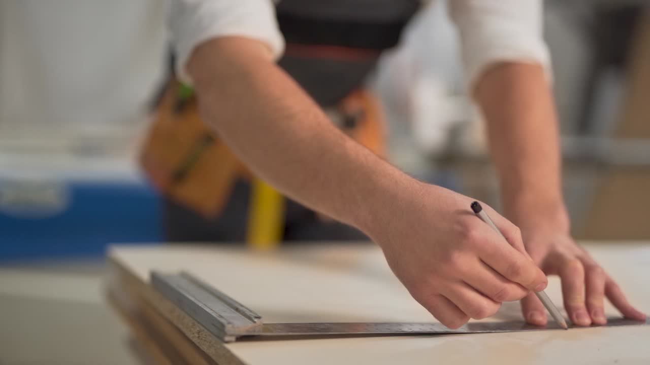 근접 촬영, 결합자는 모서리에 선을 그립니다