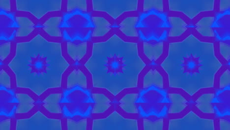 animation of clock ticking over neon pattern on blue background