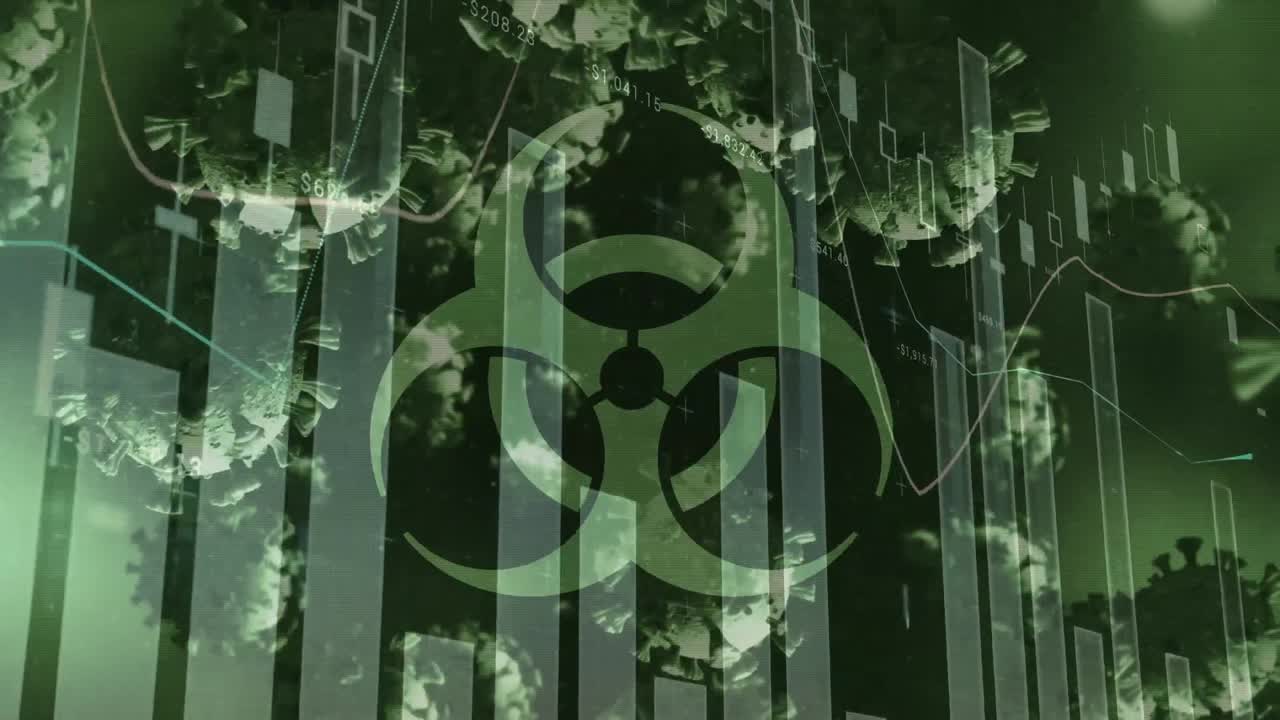 보안 아이콘의 애니메이션과 스캐닝을 통한 데이터 처리