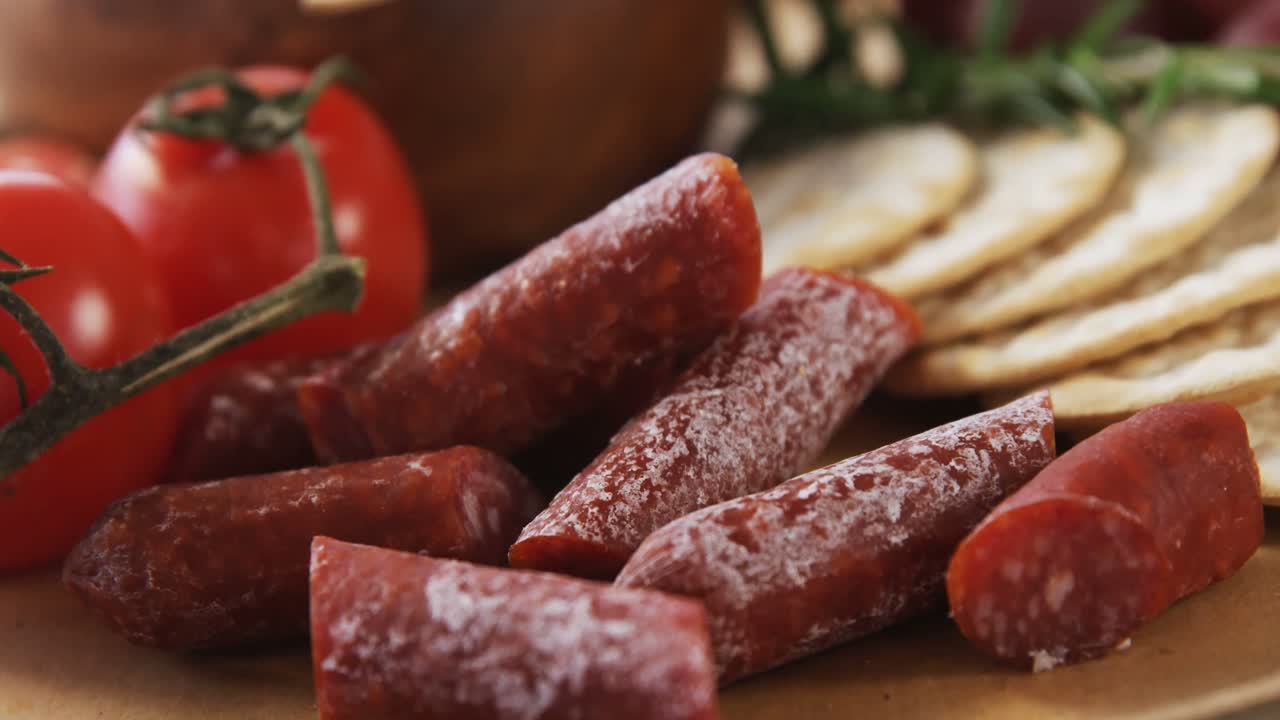 Biscotti croccanti, pomodori e carote