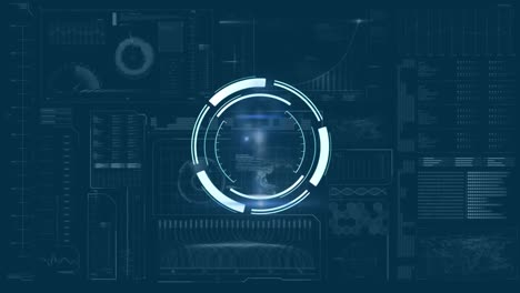 animation of scope scanning and digital data processing