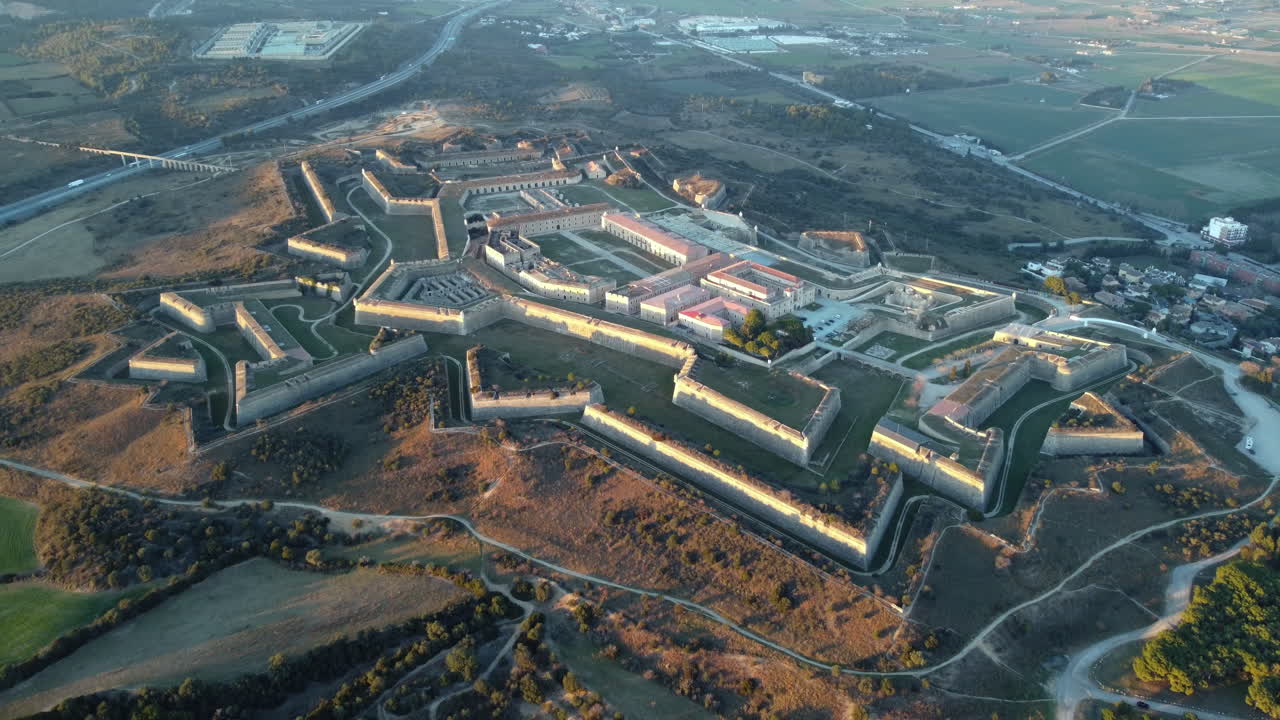 Aerial View of a Fortress