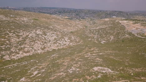 aerial of israeli landscape at west bank efrat 008