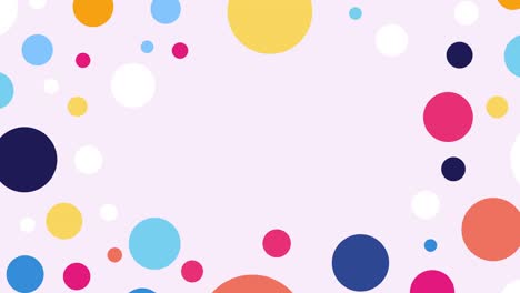 patrón abstracto de círculos con efecto de desplazamiento para títulos o introducción