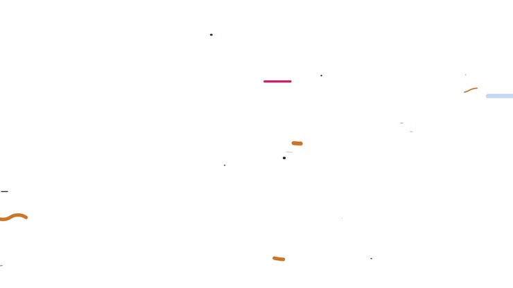 motion wavy lines in a 2D style animation with liquid wavy effect