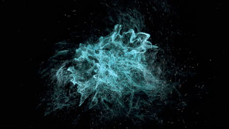 5g fuente con fondo universo, renderización en 3d.