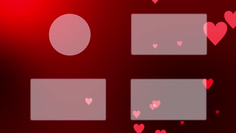 marca la gradación del corazón de las partículas de la tarjeta final de la pantalla de finalización de los gráficos de movimiento