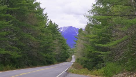 road leading to mt. katahdin