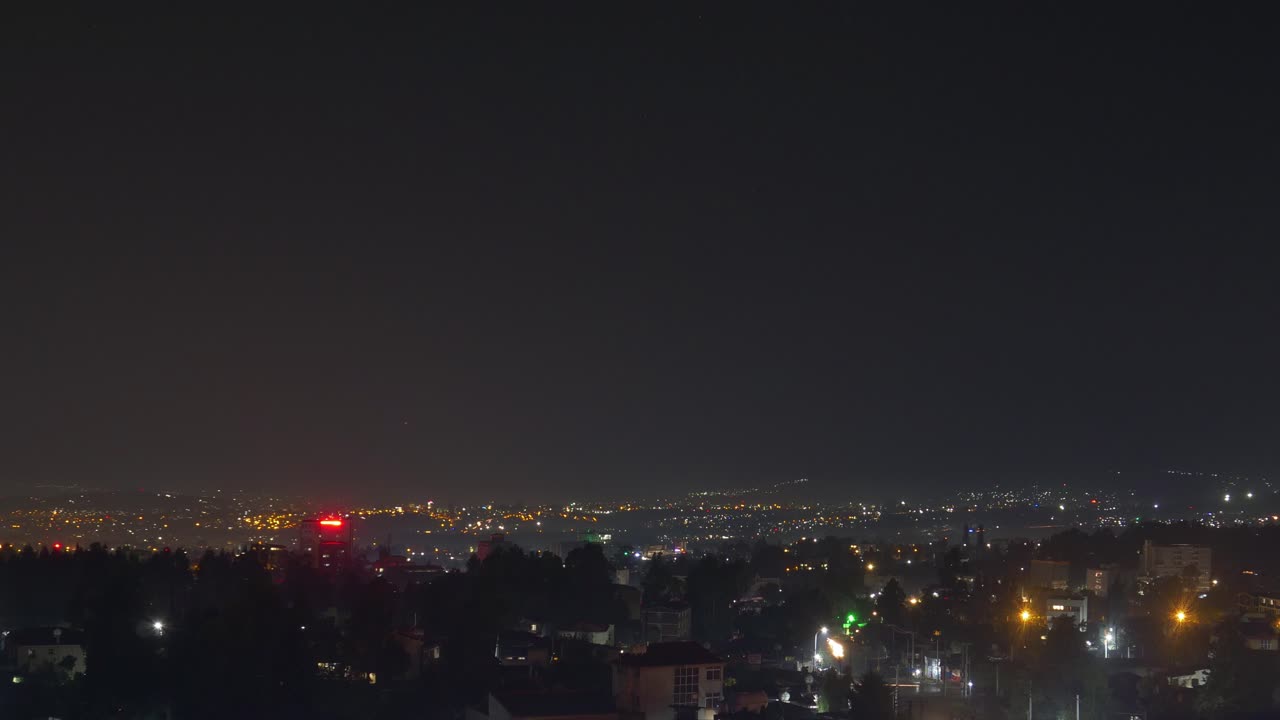 close shot for the time lapes of addis ababa city motion and the flight over it.