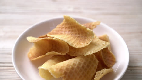 butter and milk crispy waffle