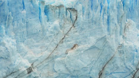 Glaciar-Perito-Moreno-Primer-Plano-Azul-Blanco-Formación-De-Hielo,-Parque-Nacional-Perito-Moreno-Los-Glaciares,-Argentina,-Destino-De-Viaje-Patagónico