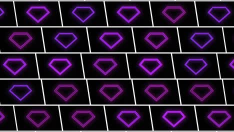 Retro-diamond-pattern-with-purple-neon