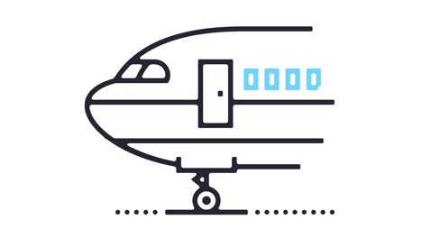 animación del icono de las aerolíneas