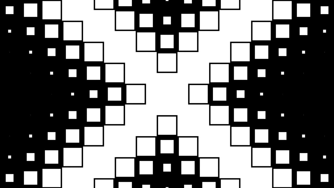 Abstract Geometric Animation of Expanding and Contracting Squares