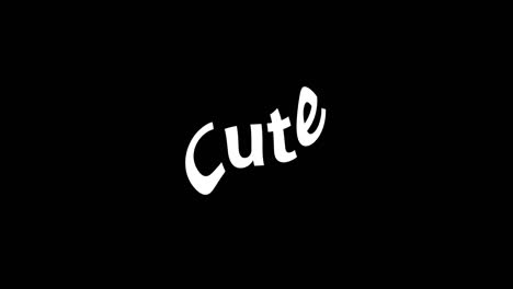 cute text animation message motion graphics