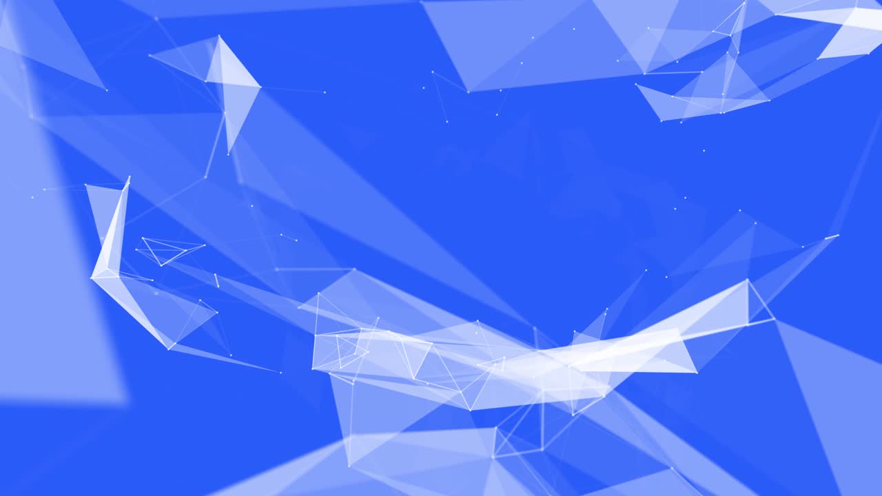 플렉서스 판타지 추상 기술 및 원래의 유기적 움직임이 있는 엔지니어링 블루 스크린 배경