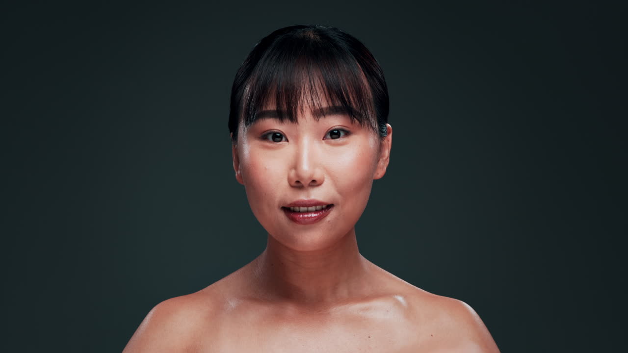 retrato de una mujer feliz