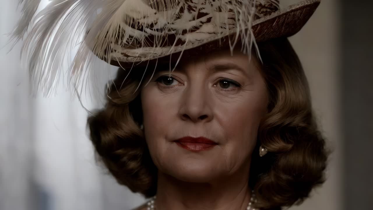 1940년대 패션의 우아한 여성