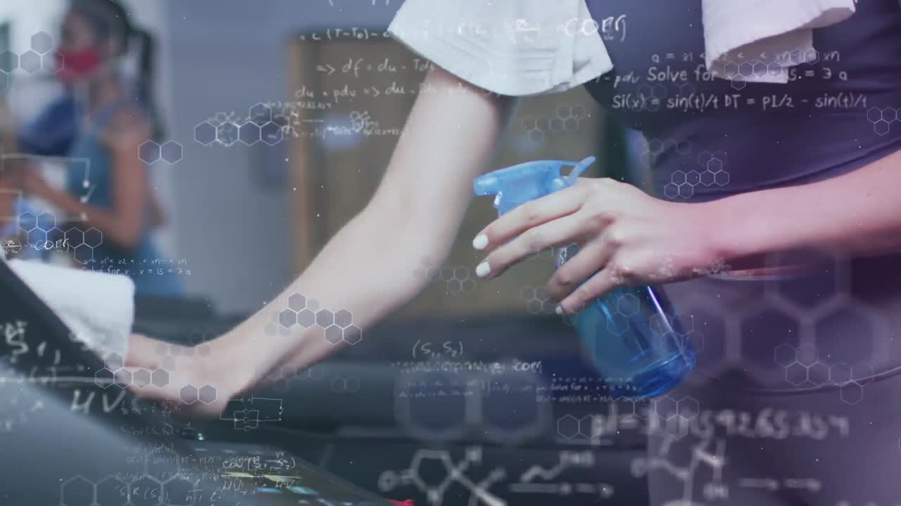 얼굴 마스크를 착용하는 다양한 그룹에 대한 그래프와 통계의 애니메이션