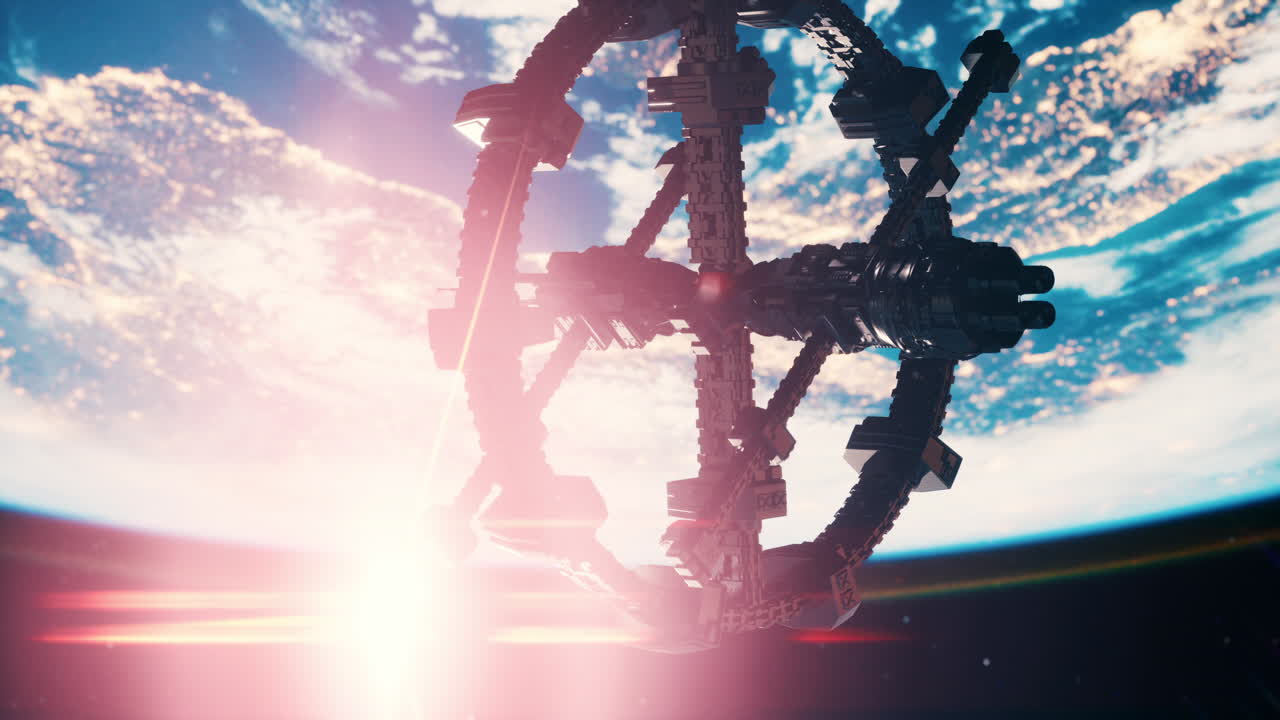 nave espacial ufo flotando en el cielo elementos proporcionados por la nasa