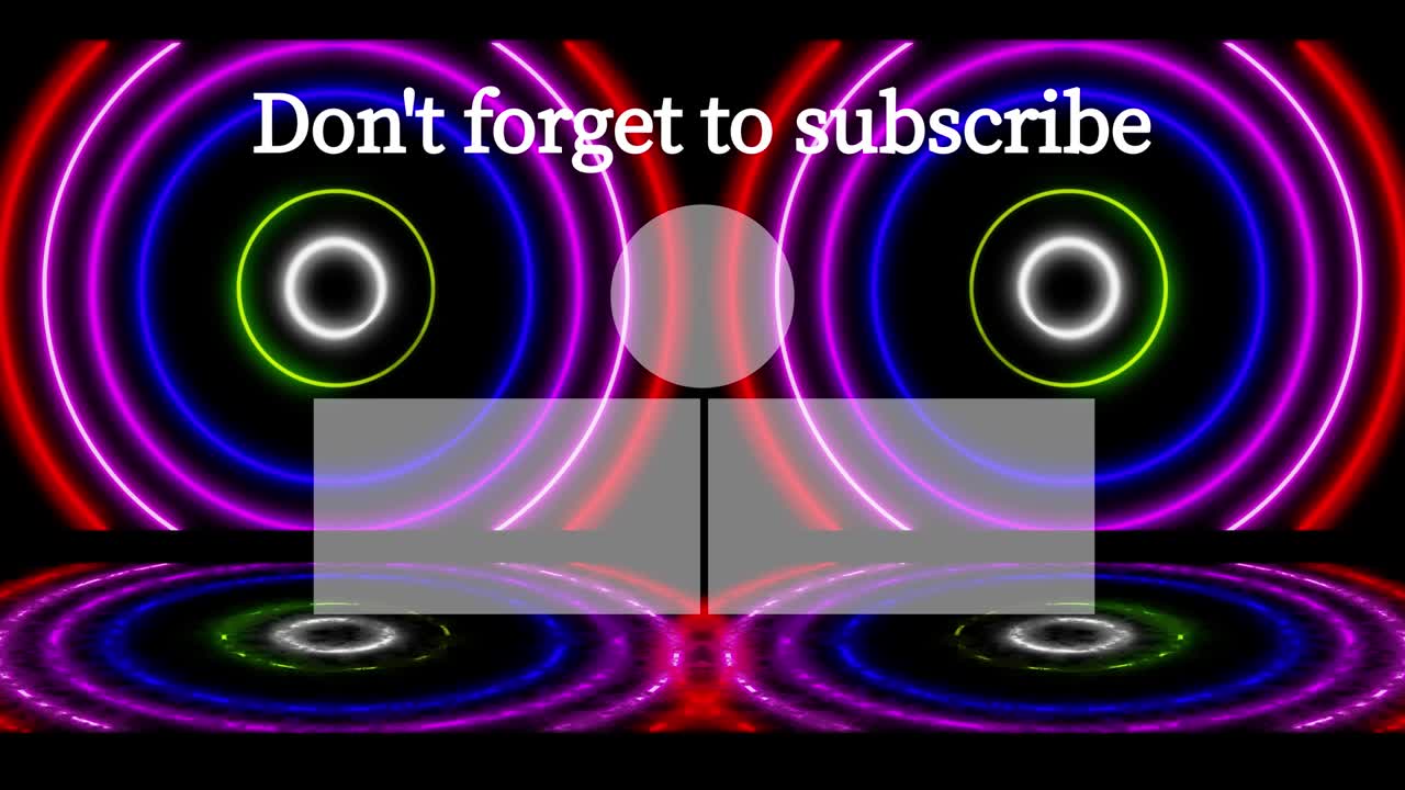 네온 표지판 패턴 엔드 카드 엔딩 스크린 모션 그래픽