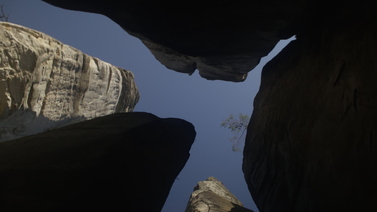 A natural stone formations called a "Stone Town" in Czech Republic