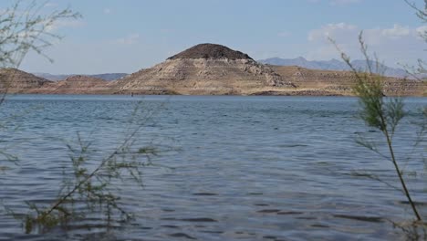 lake mead, island with bathtub ring, still shot