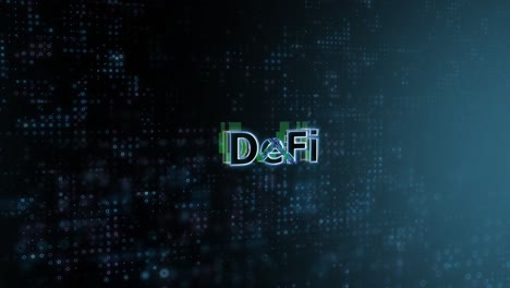 DeFi-Concept-Text-Reveal-Animation-with-Digital-Abstract-Technology-Background-3D-Rendering-for-Blockchain,-Metaverse,-Cryptocurrency