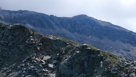 valmalenco mountain ridge of northern italy in summer season