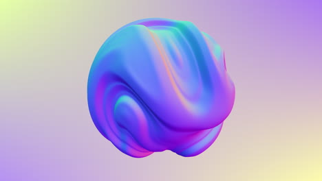 vibrant 3d sphere with swirling purple, blue, and pink pattern