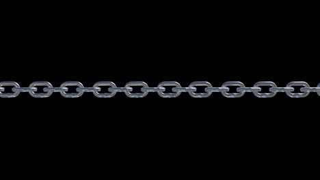 metal chain link connection loop animation