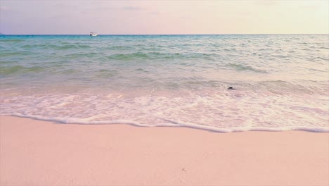 Tropical-summer-paradise-scene-of-Soksan-Beach-in-Koh-Rong-Island,-Cambodia