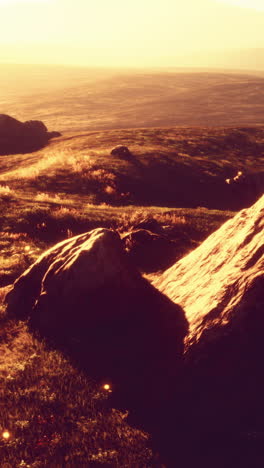 golden hour mountain landscape