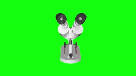 8-Animaciones-Viejo-Microscopio-Binocular-Pantalla-Verde