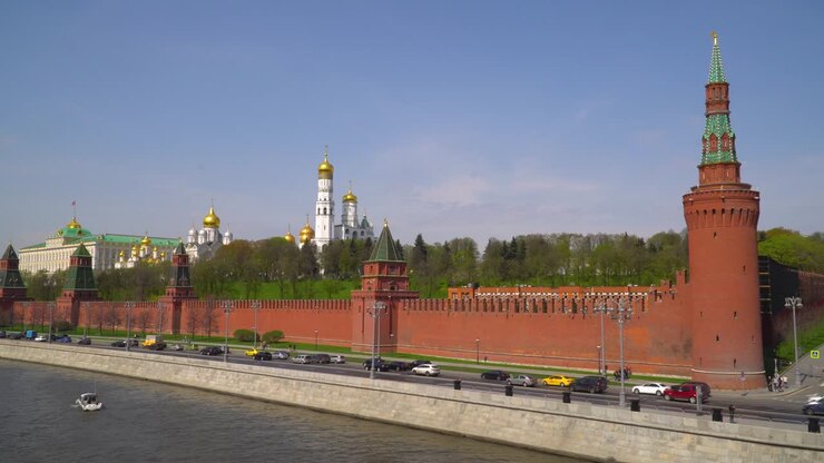Kremlin, Moscou. Grande Palácio do Kremlin. Campanário de Ivan, o Grande. Catedral do Arcanjo. Catedral da Anunciação