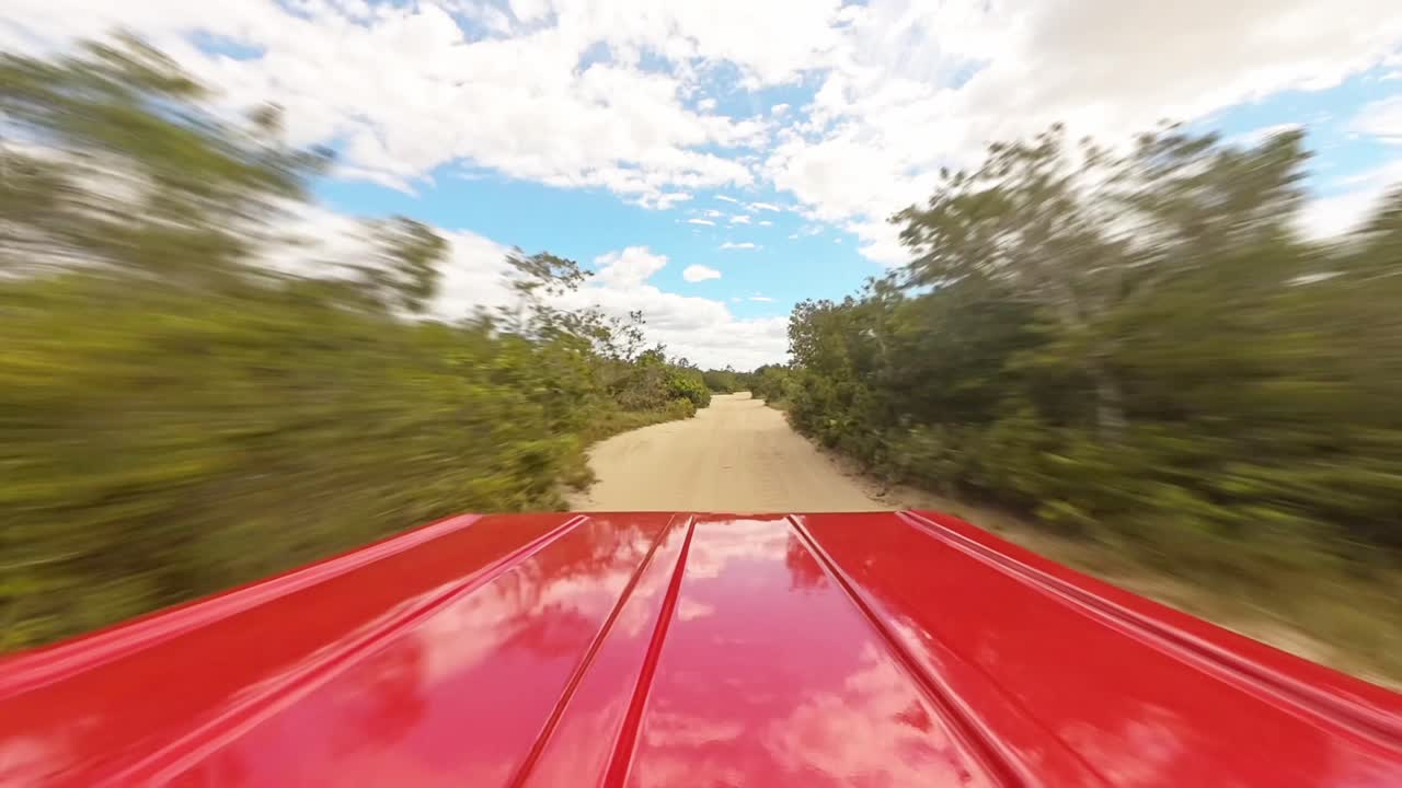 punto de vista en un buggy por Jericoacoara