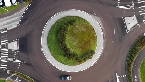 Aerial-view-of-green-roundabout