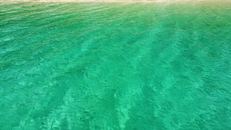 Sea-waves-and-beautiful-sand-beach-aerial-view-drone-shot