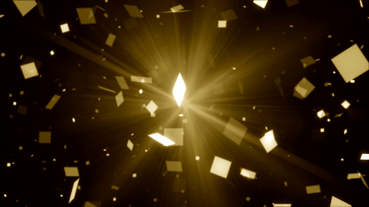 입자 금 반이는 보케상 먼지 추상적인 배경 루프