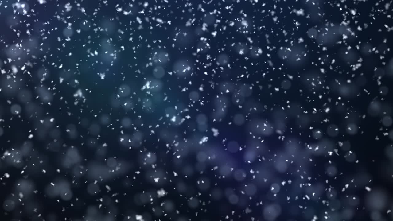Abstract Snow Falling Background with green Screen. High Quality 4K Seamless Looped.