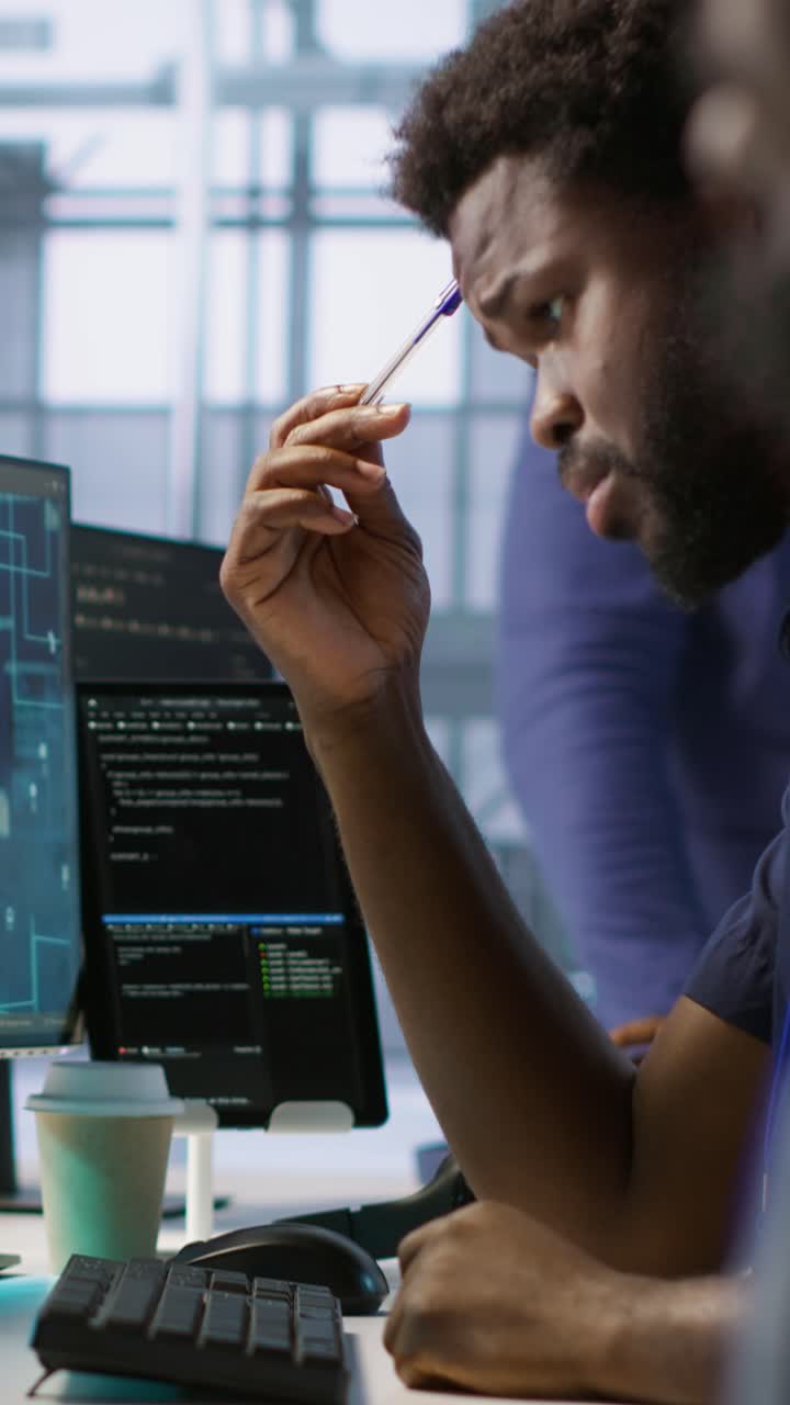 Vertical video Machine learning expert in data center maintaining company network