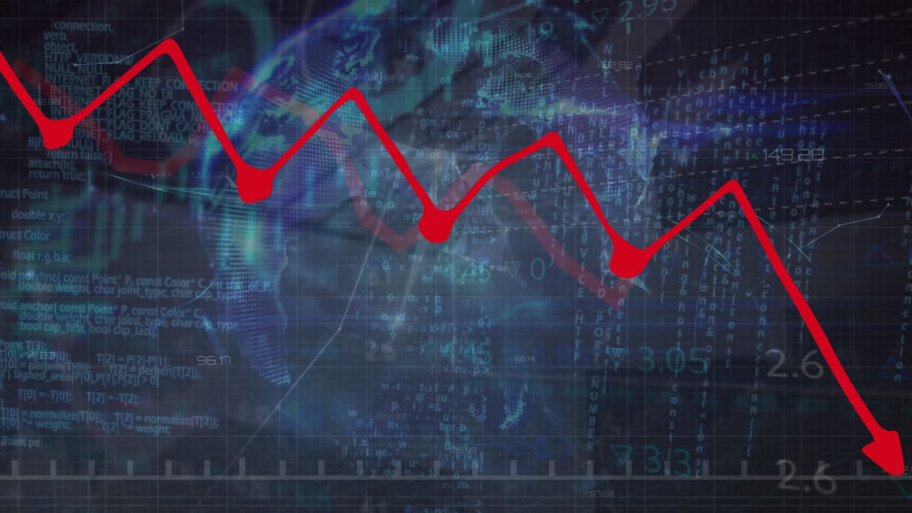 animación del procesamiento de datos sobre el paisaje urbano