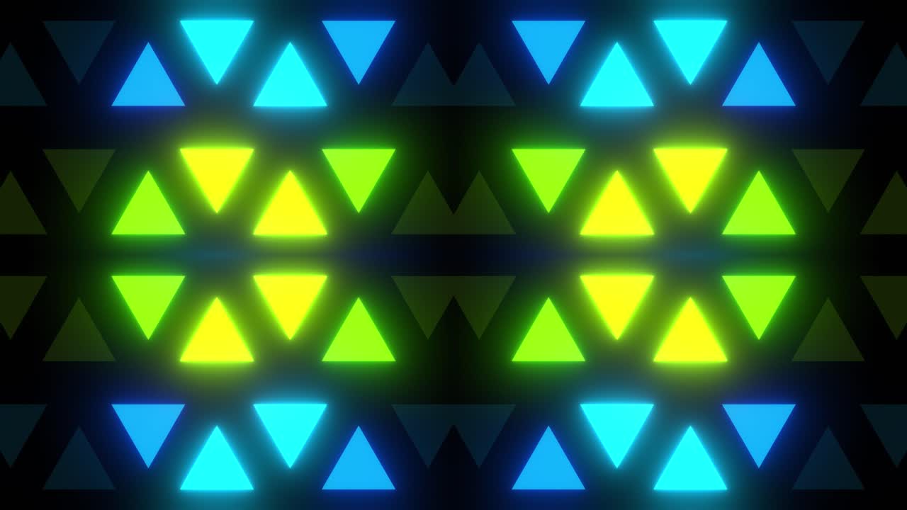 patrón de triángulo de neón abstracto