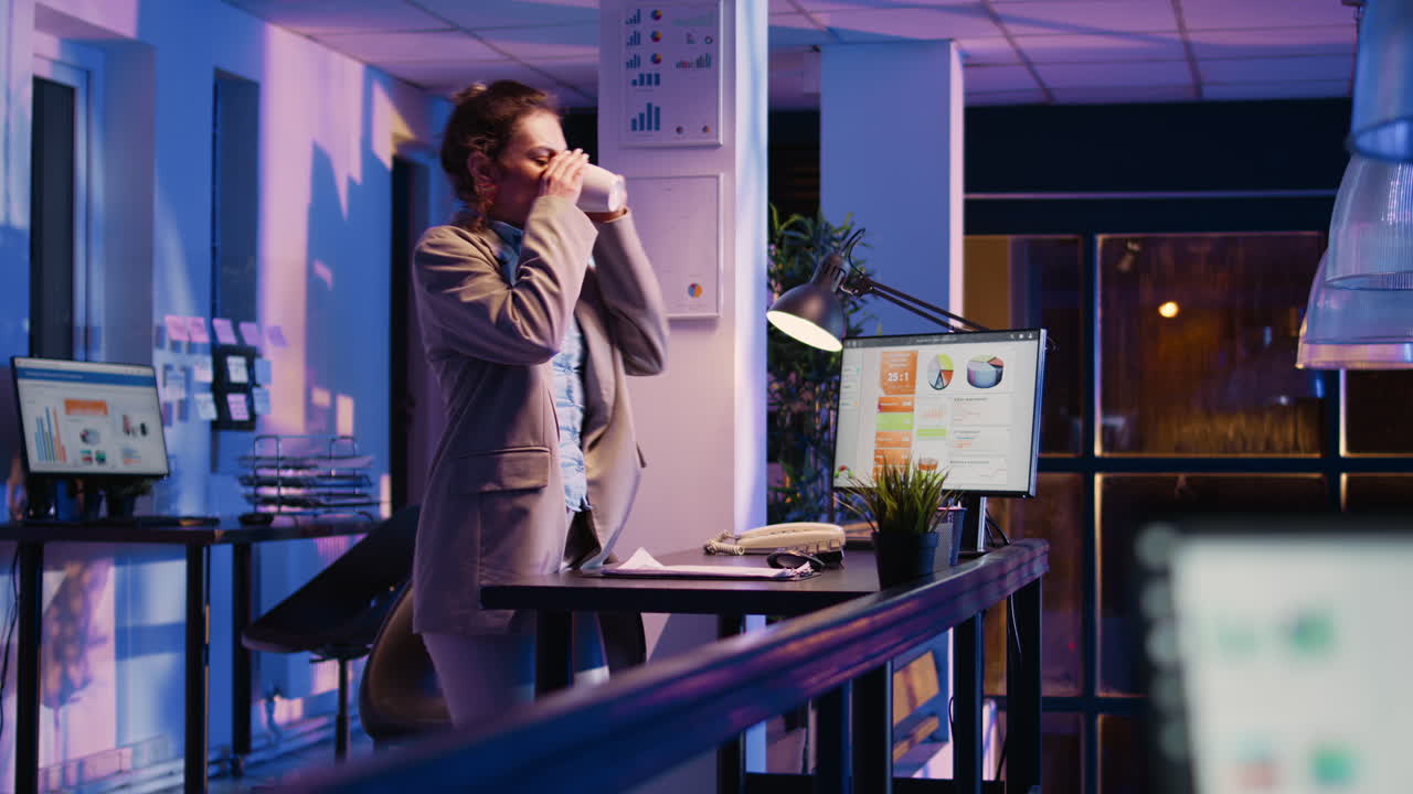 Office with computers and office desk