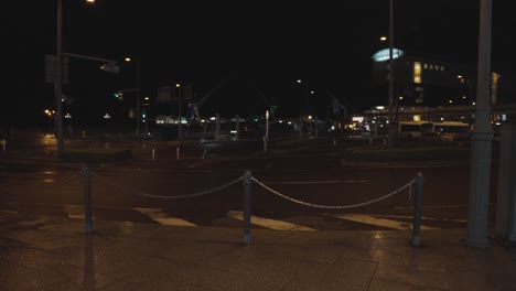 Onomichi-Town-in-Hiroshima-Japan,-Pan-across-town-at-night