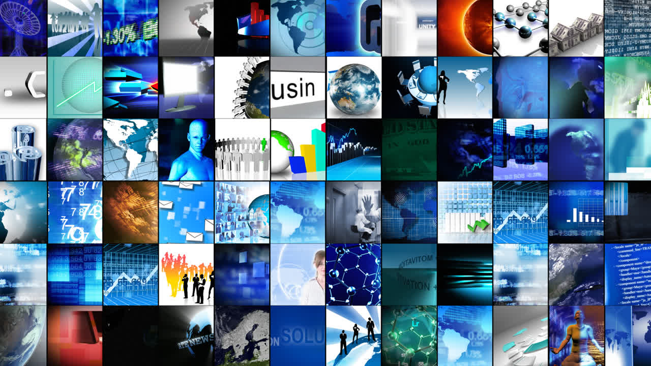 디지털 테크놀로지의 콜라지