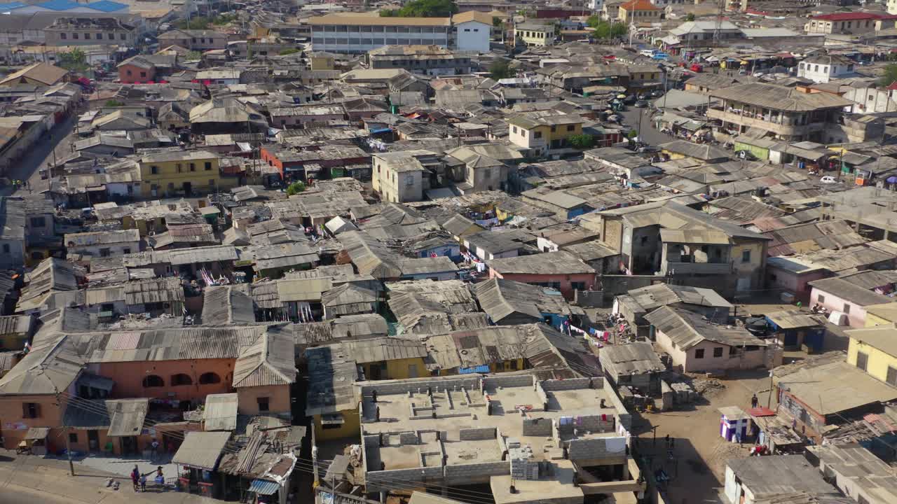 빈민가 지역의 조감도, jamesown ghana_1