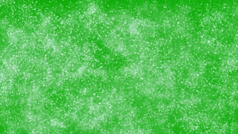 snow storm motion graphics with green screen background