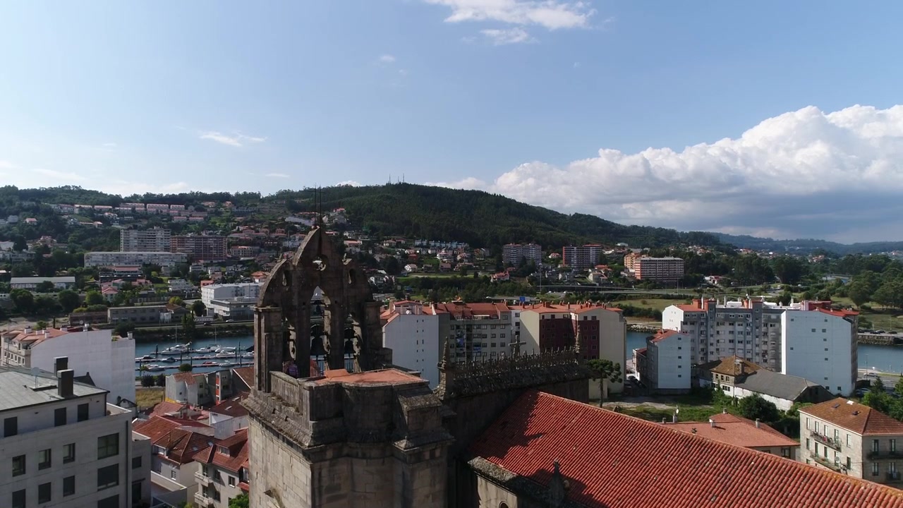 Historisk bymidte i Pontevedra, Galicien, Spanien.