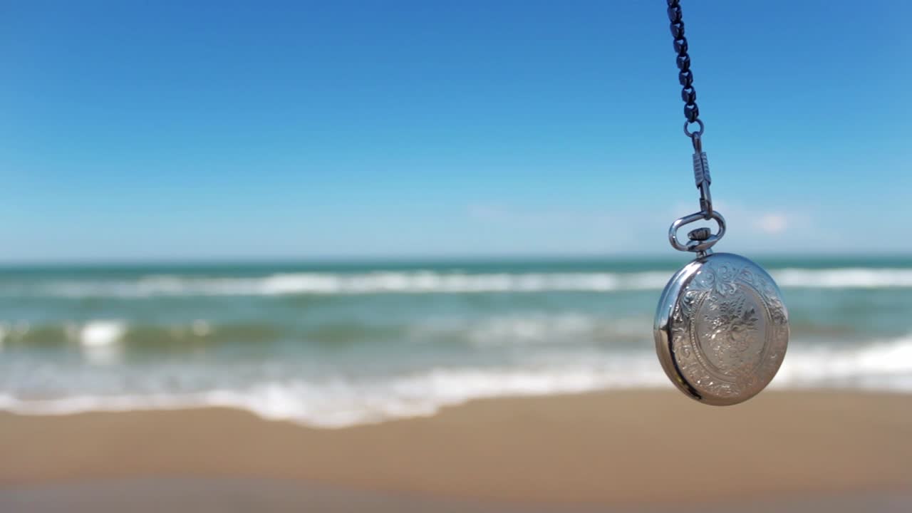 모래 해변에서 휴가 시간